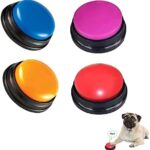 A handy option for pet training - 4-Pack 30-Second Voice Recordable Buttons for Dog & Cat Training, Playback Clicker Toy