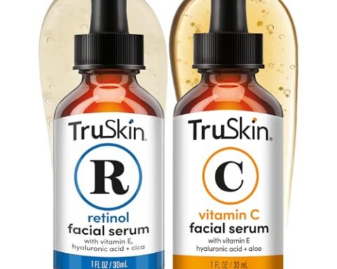 A daily essential for brighter skin: Vitamin C & Retinol Face Serum Duo (AM & PM), 1 fl oz each