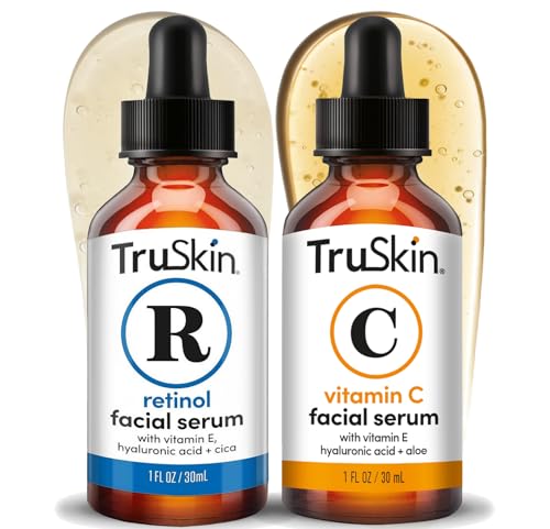 A daily essential for brighter skin: Vitamin C & Retinol Face Serum Duo (AM & PM), 1 fl oz each