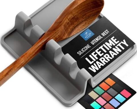 A practical kitchen essential — Silicone Spoon Rest for Multiple Utensils, Heat‑Resistant, BPA‑Free, Non‑Slip