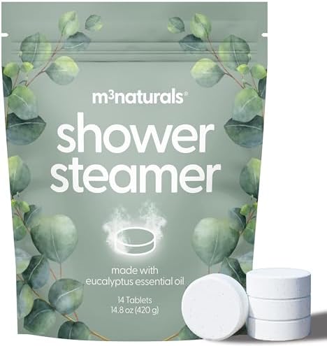 A simple way to clear sinuses & unwind — Eucalyptus Shower Steamers, 14 Individually Wrapped Aromatherapy Tablets for Sleep & Recovery