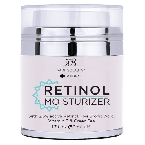 A daily essential for smoother, radiant skin — 2.5% Retinol Face Cream with Hyaluronic Acid, Vitamin E & Green Tea, 1.7 fl oz