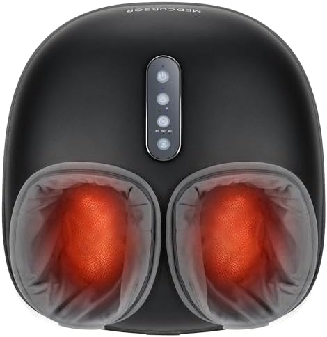 A comfortable way to unwind: Shiatsu Foot Massager with Heat — Deep Kneading, Air Pressure & Multi-Level Settings, Fits up to Size 13
