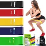 A go-anywhere pick for home & travel: 5-level resistance loop bands (10-115 lb), 100% natural latex, carry bag included
