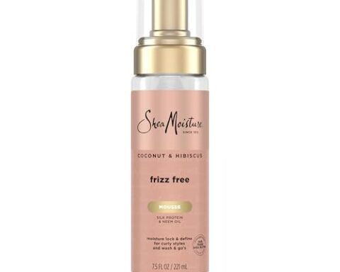 A favorite for curly hair — SheaMoisture Coconut & Hibiscus Frizz-Free Curl Mousse with Shea Butter, 7.5 oz