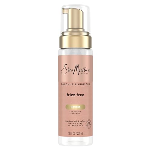 A favorite for curly hair — SheaMoisture Coconut & Hibiscus Frizz-Free Curl Mousse with Shea Butter, 7.5 oz