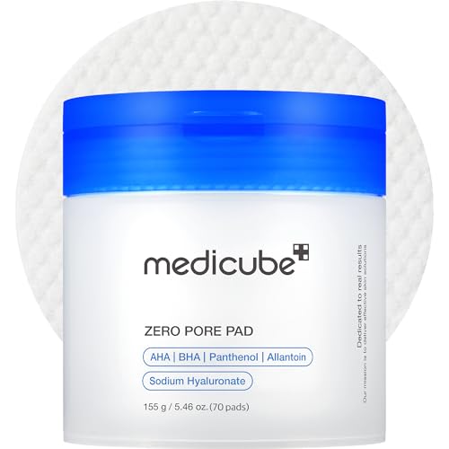 Toner Pads Zero Pore Pad 2.0 for Exfoliation and Pore Care with 4.5% AHA Lactic Acid, 0.45% BHA Sali