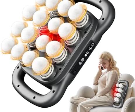 A powerful way to deep-tissue relief — High-Power Percussion Massage Gun, 16 Heads, 9 Speeds & 9 Modes