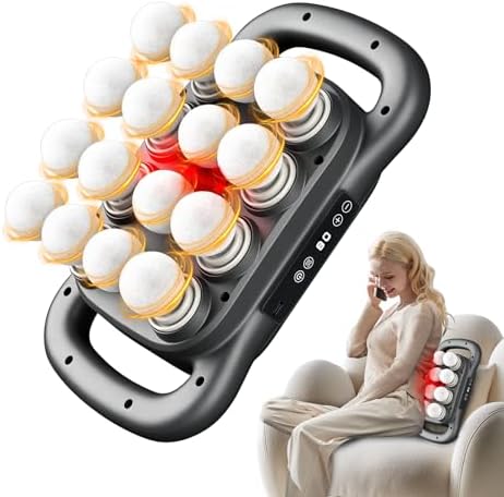 A powerful way to deep-tissue relief — High-Power Percussion Massage Gun, 16 Heads, 9 Speeds & 9 Modes