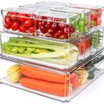A smart pick for fridge organization - 10-Pack Clear Stackable Refrigerator & Pantry Organizer Bins with Lids (Assorted Sizes)