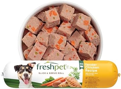 A popular pick for fresh-fed dogs — Slice & Serve Roll Tender Chicken Recipe Dog Food, 16 oz (All Natural, No Preservatives)