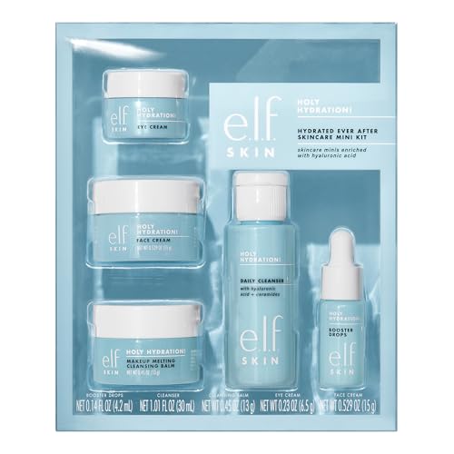 A go-anywhere pick for hydrated skin — Holy Hydration! Hydrated Ever After Mini Kit: Daily Cleanser, Makeup Melting Cleansing Balm, Hydrating Booster Drops, Face & Eye Cream (travel sizes)