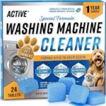 Washing Machine Cleaner for Pet Owners Enzymatic Deep Clean Descaler for Cat & Dog Hair, Urine, Odor