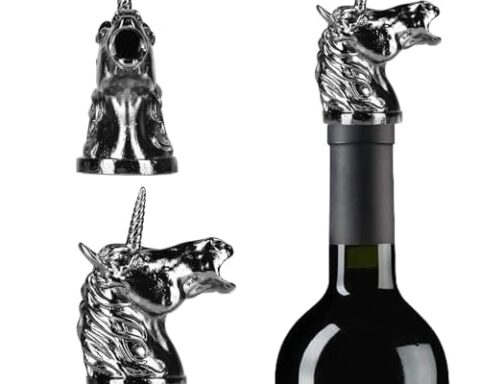 A playful way to aerate wine — Unicorn pour spout decanter, zinc-alloy aerator for red wine & liquor; party-ready gift for Halloween & holidays