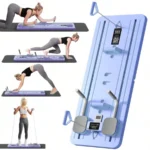 Perfecta para entrenar en casa: tabla abdominal multifuncional de ABS — morado, soporte plano para ejercicios del core