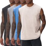 A go-anywhere pick for men — Acid-Wash Sleeveless Muscle Tank, Loose-Fit Gym & Running Tee