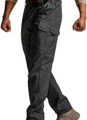 A go-anywhere pick for men — Lightweight Water-Resistant Ripstop Tactical Cargo Pants for EDC, Work & Hiking