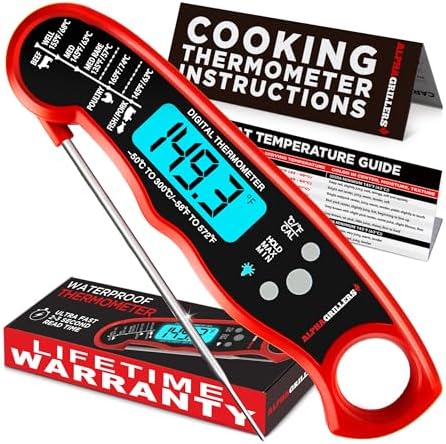 Meat Thermometer Digital – Instant Read Food Thermometer for Cooking & Grilling