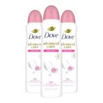 A gentle way to stay fresh — Dove Advanced Care Antiperspirant Deodorant Spray, Beauty Finish, 3‑Count (3.8 oz) | 72‑Hour, Pro‑Ceramide