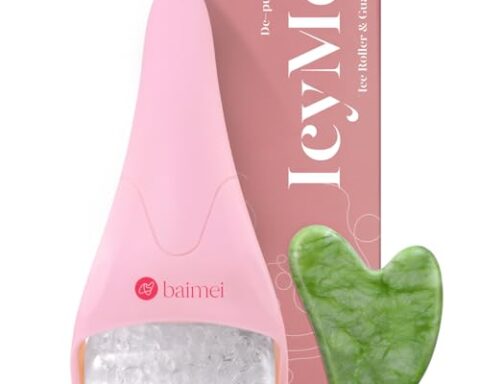 IcyMe Ice Roller for Face and Gua Sha Facial Tool Set