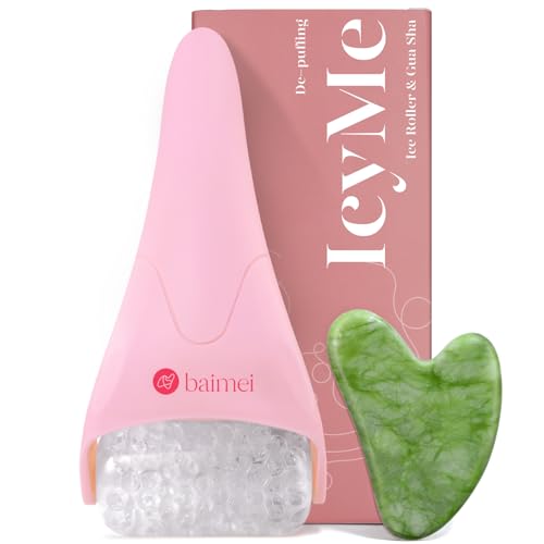 IcyMe Ice Roller for Face and Gua Sha Facial Tool Set