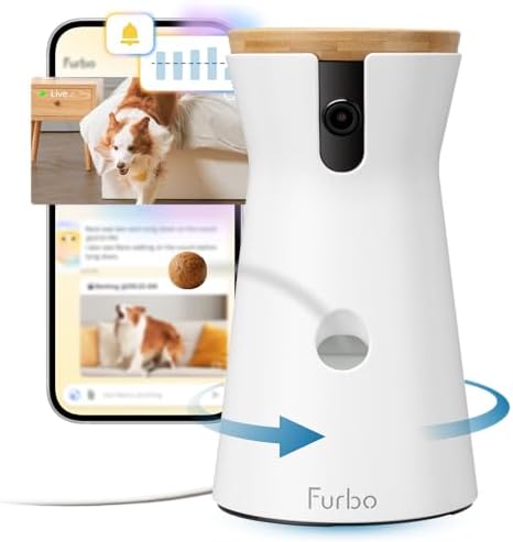 A smart pick for dog owners — Furbo 360° Dog Camera with Rotating Treat Toss, 2‑Way Audio & AI Pet Alerts (Subscription Required)