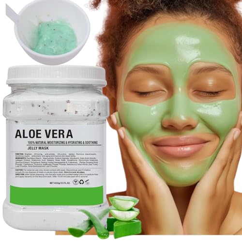 A gentle way to hydrate: Hydro Jelly Collagen Face Mask Powder (Aloe Vera) — Deep Moisture & Brightening for Teens & Women