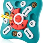 A clever solution for bored pets: Interactive Treat-Dispensing Dog & Cat Puzzle (10×10×1.3 in) — 3 Play Modes for Slow-Feeding & Brain Training