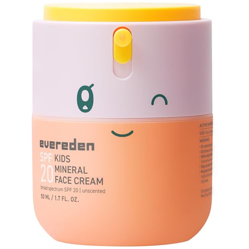 A gentle way to protect kids' skin — Mineral Face Cream SPF 20, 1.7 oz | Fragrance-Free, Non-Comedogenic, Vegan, FSA-Eligible