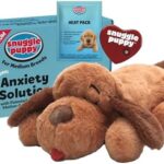 A gentle way to soothe new pups - Snuggle Puppy Original Heartbeat Toy with Real-Feel Pulse & Removable Heat Pack, Biscuit