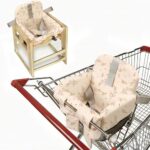 A practical pick for parents - Padded Baby Shopping Cart & High Chair Cover, 360° Germ Shield, Machine-Washable (Flower)