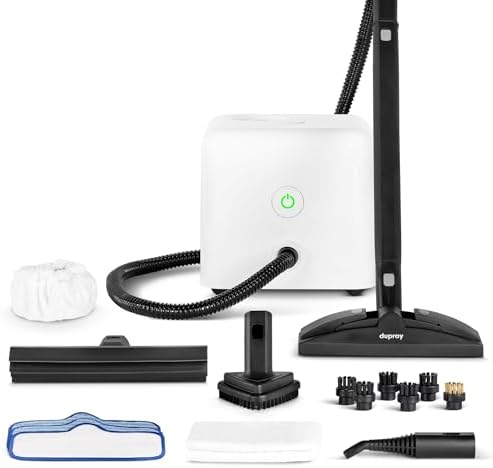 A powerful way to deep-clean — 17‑Piece Steam Cleaner (275°F, 50‑Min) | Chemical-Free Sanitizing for Floors, Tiles, Cars & Upholstery — Kills 99.9%