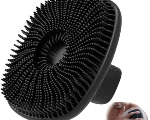 A gentle way to exfoliate — Silicone Body Scrubber (Upgraded Richer Foam), Ergonomic No‑Slip Handle, Quick‑Dry & Long‑Lasting