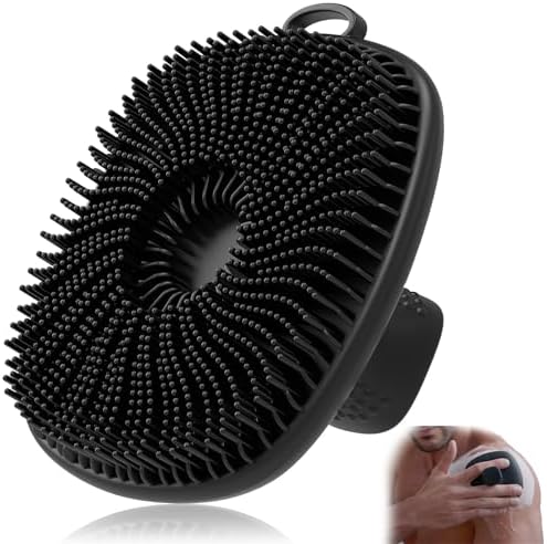 A gentle way to exfoliate — Silicone Body Scrubber (Upgraded Richer Foam), Ergonomic No‑Slip Handle, Quick‑Dry & Long‑Lasting