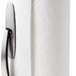 A smart pick for effortless one-handed tearing — SimplyTear countertop paper towel holder, weighted stainless steel, non-slip base (7" x 13")