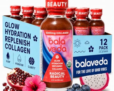 A daily essential for radiant skin — Collagen Shot with Marine Collagen, Goji, Maca & Watermelon, 2 fl oz (12-pack)