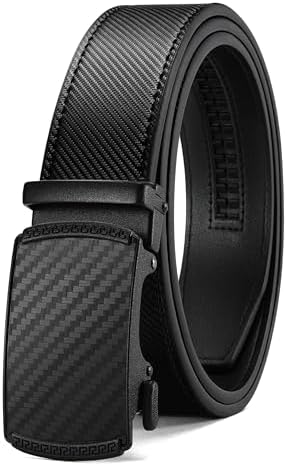 Mens Belt Leather Ratchet Belt - Customizable Fit, Effortless Style