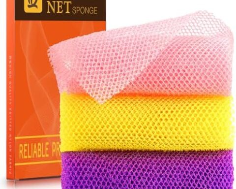 African Bath Sponge African Net Long Net Bath Sponge Exfoliating Shower Body Scrubber
