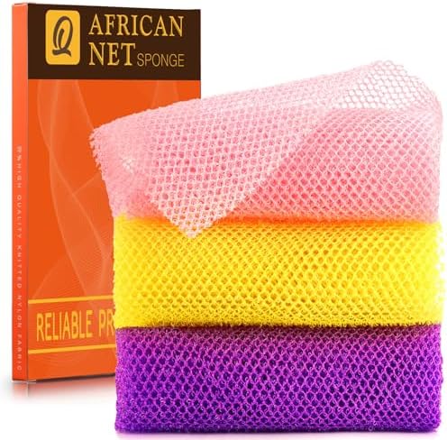African Bath Sponge African Net Long Net Bath Sponge Exfoliating Shower Body Scrubber