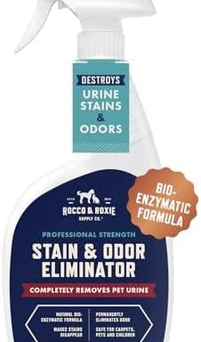 Stain & Strong Odor Eliminator, Enzyme Cleaner for Cats & Dog Pee - Urine Destroyer