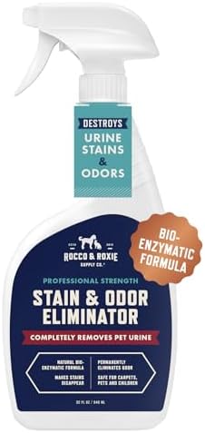Stain & Strong Odor Eliminator, Enzyme Cleaner for Cats & Dog Pee - Urine Destroyer