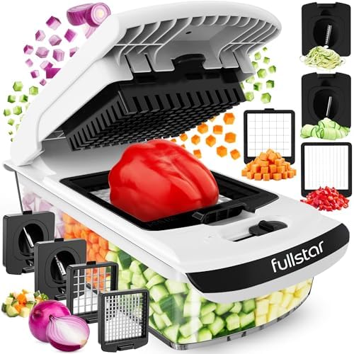 Signature Series Vegetable Chopper - Premium Veggie Cutter, Commercial Grade Food Chopper & Spiraliz