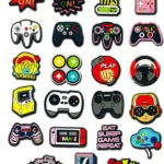 A fun way to personalize clogs & sandals — 23-piece Game Console shoe charms set for DIY summer & vacation outfits