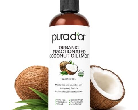 A favorite for lightweight hydration — Organic Fractionated Coconut (MCT) Carrier Oil, 16 oz | 100% Pure, USDA Organic
