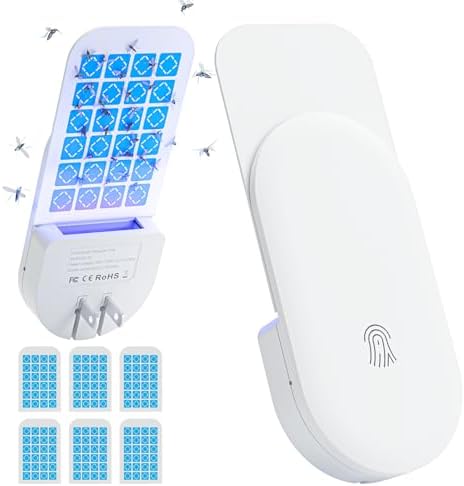 A smart pick for pest-free rooms — 2-in-1 Plug-in Flying Insect Trap (White) with UV Light & 6 Replaceable Glue Cards
