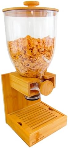 A smart pick for organized mornings — Bamboo 3.5L (118 fl oz) Cereal & Dry Food Dispenser, Airtight Countertop Container