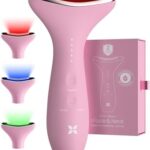 A smart pick for sculpting: Facial Massager for Face & Neck — Heat, Vibration, Red/Blue/Green LED, Lymphatic Drainage & 7.5x Serum Absorption