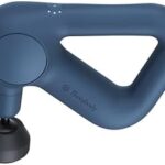 A gentle way to relieve aches — Relief Handheld Percussion Massage Gun, 3 Speeds, 3 Attachments, Lightweight (Navy)