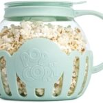 Ecolution Patented Micro-Pop Microwave Popcorn Popper with Temperature Safe Glass, 3-in-1 Lid Measur