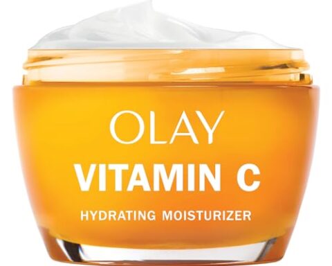 A daily essential for brighter skin — Olay Vitamin C Brightening Face Moisturizer, Evens Tone & Reduces Dark Spots, Niacinamide & Lactic Acid, 1.7 oz